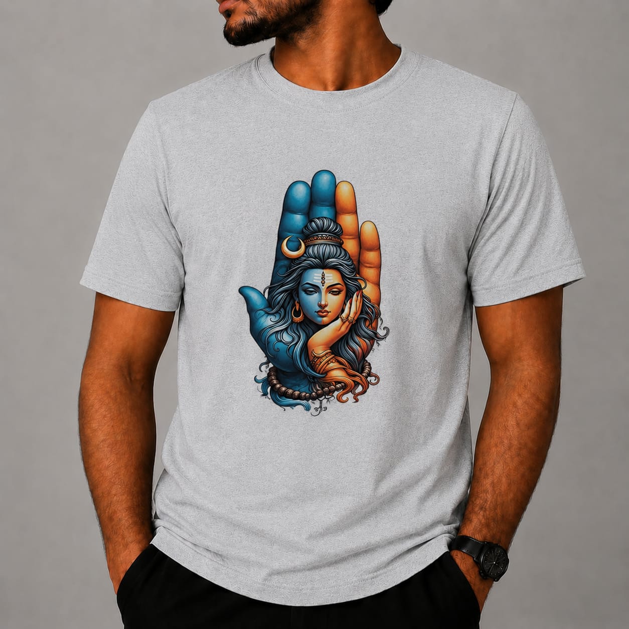 Happy Independence Day Printed White T-Shirt | Patriotic Tricolor Graphic | Unisex | Sublimation Print
