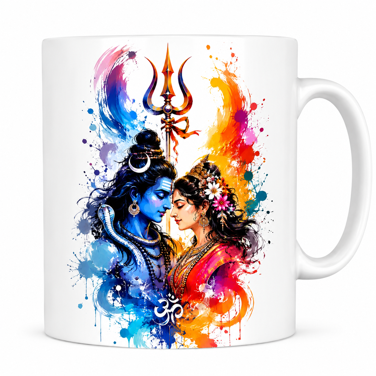 Mahadev Shiv Parvati Divine Love Ceramic Coffee Mug
