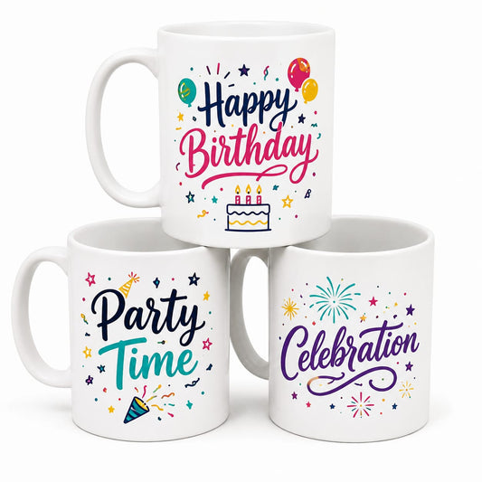 2 in 1 Birthday Combo Offer Printed Mug | Happy Birthday Special Gift Mug Set