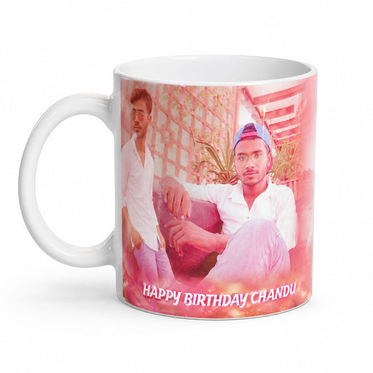 Personalized Photo Birthday Mug | Custom Photo Printed Gift Mug for Friends, Brother & Loved Ones