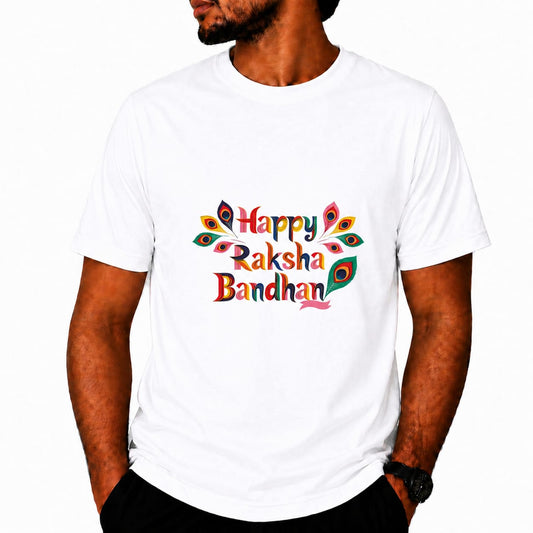 Happy Raksha Bandhan Printed T-Shirt for Men & Women