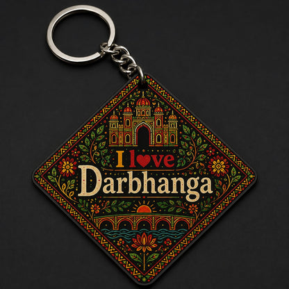 ❤️ Bihari | I ❤️ Darbhanga | I ❤️ Madhubani Printed Kitchen Towel | Mithila Art Design | Premium Sublimation Print