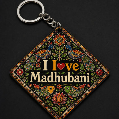 ❤️ Bihari | I ❤️ Darbhanga | I ❤️ Madhubani Printed Kitchen Towel | Mithila Art Design | Premium Sublimation Print