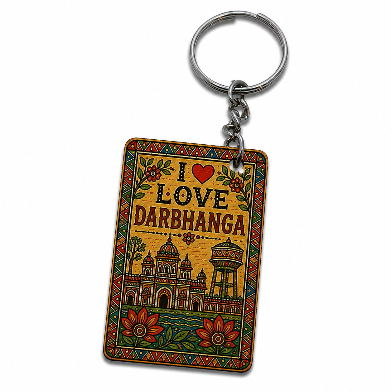 ❤️ Bihari | I ❤️ Darbhanga | I ❤️ Madhubani Printed Kitchen Towel | Mithila Art Design | Premium Sublimation Print