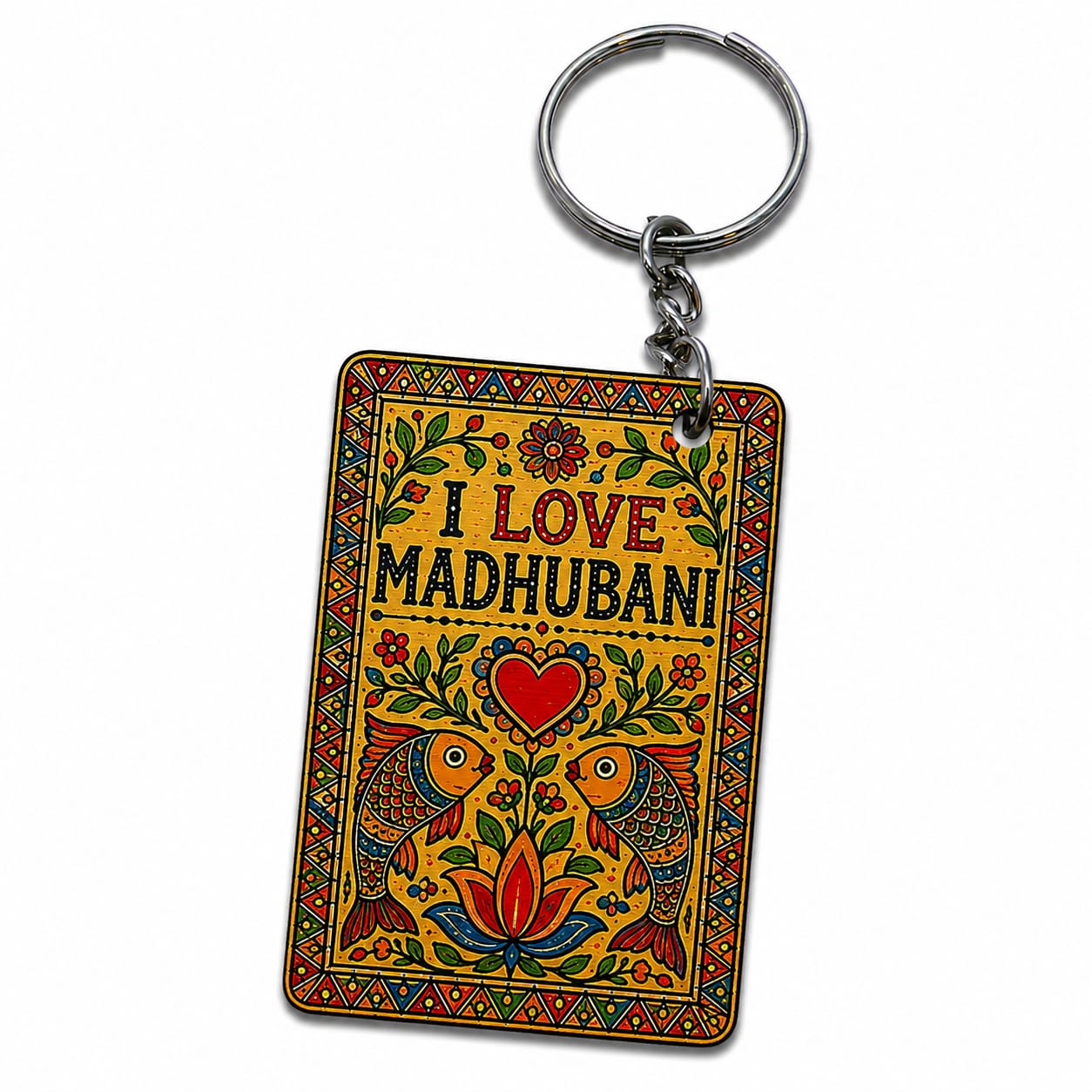 ❤️ Bihari | I ❤️ Darbhanga | I ❤️ Madhubani Printed Kitchen Towel | Mithila Art Design | Premium Sublimation Print