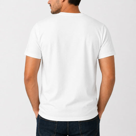 Jai Shree Ram Printed T-Shirt | Polyester Fabric | HD Print | Lightweight & Quick Dry | Sky Blue, White, Grey | CR Print Hub