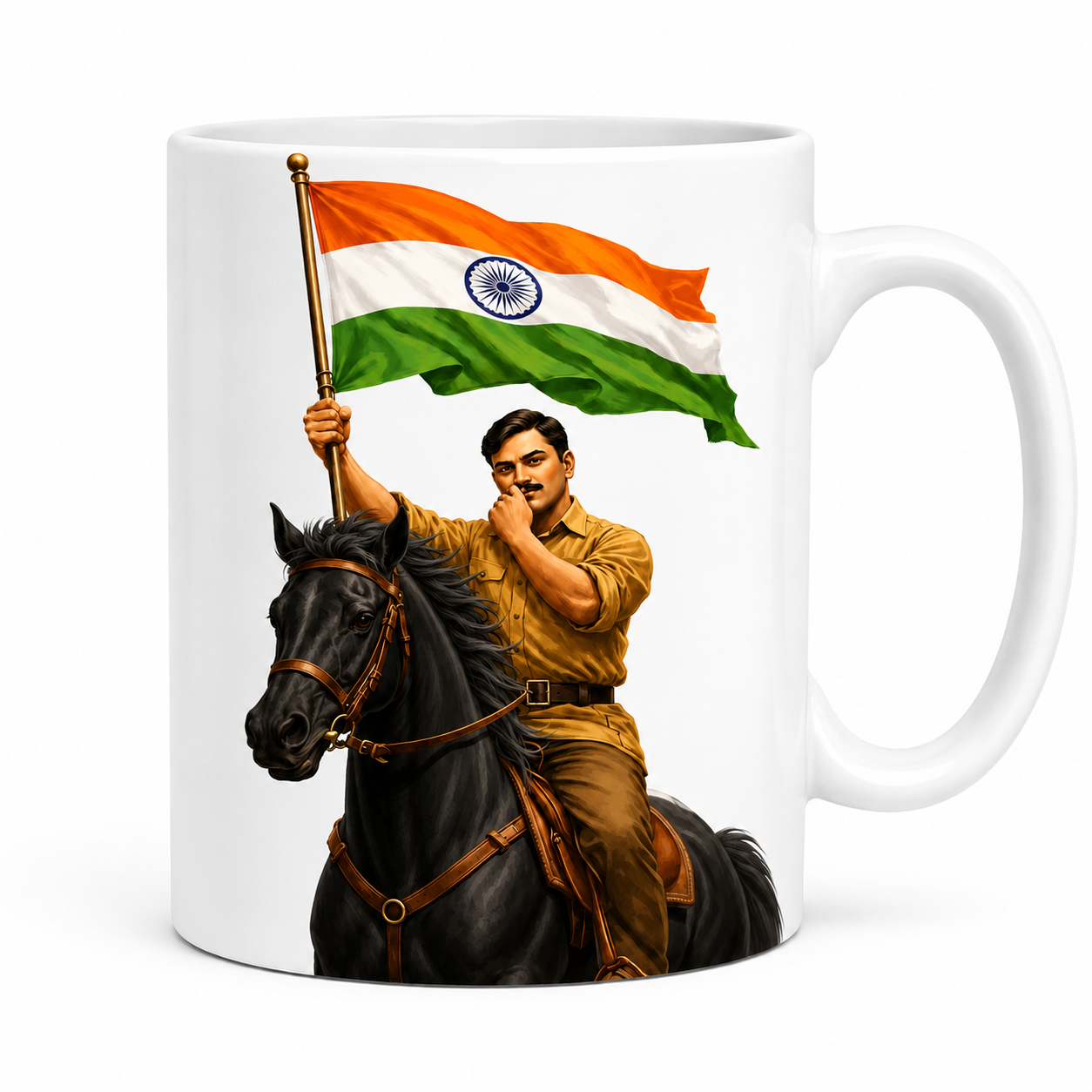 Chandrasekhar Azad Patriotic Ceramic Coffee Mug